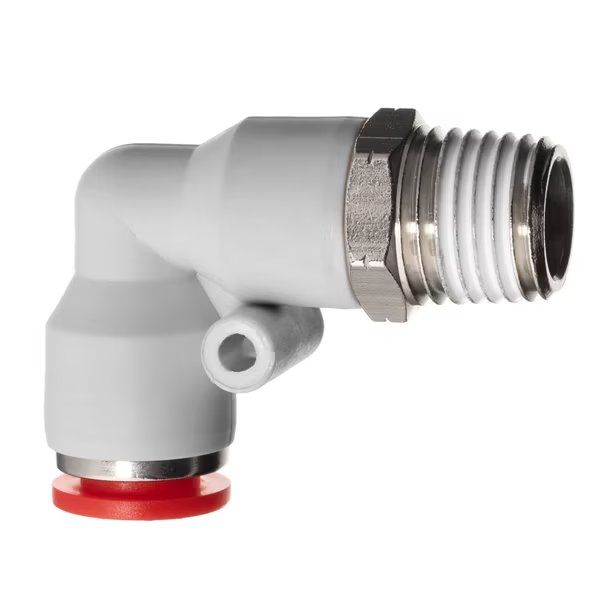 Push to Connect Fitting- PBT-Male Elbow-8mm Tube OD x 1/8